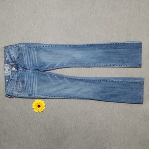 Y2K SO Juniors Bootcut Mid Rise Light Wash Denim Blue Jeans